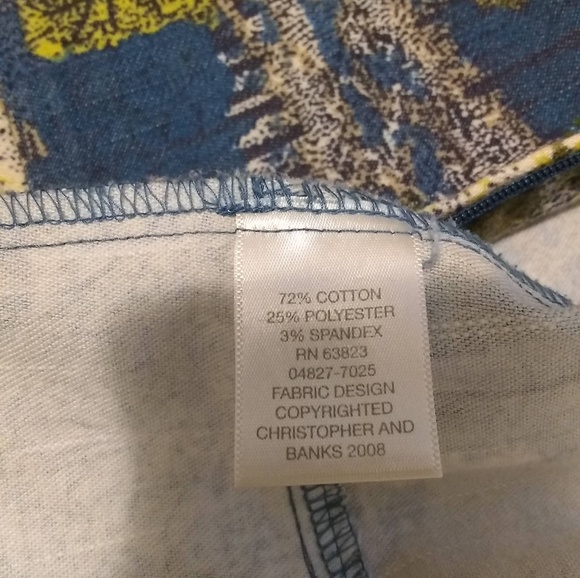 3 for $20~Christopher & Banks Print Cotton Jacket - Picture 7 of 8
